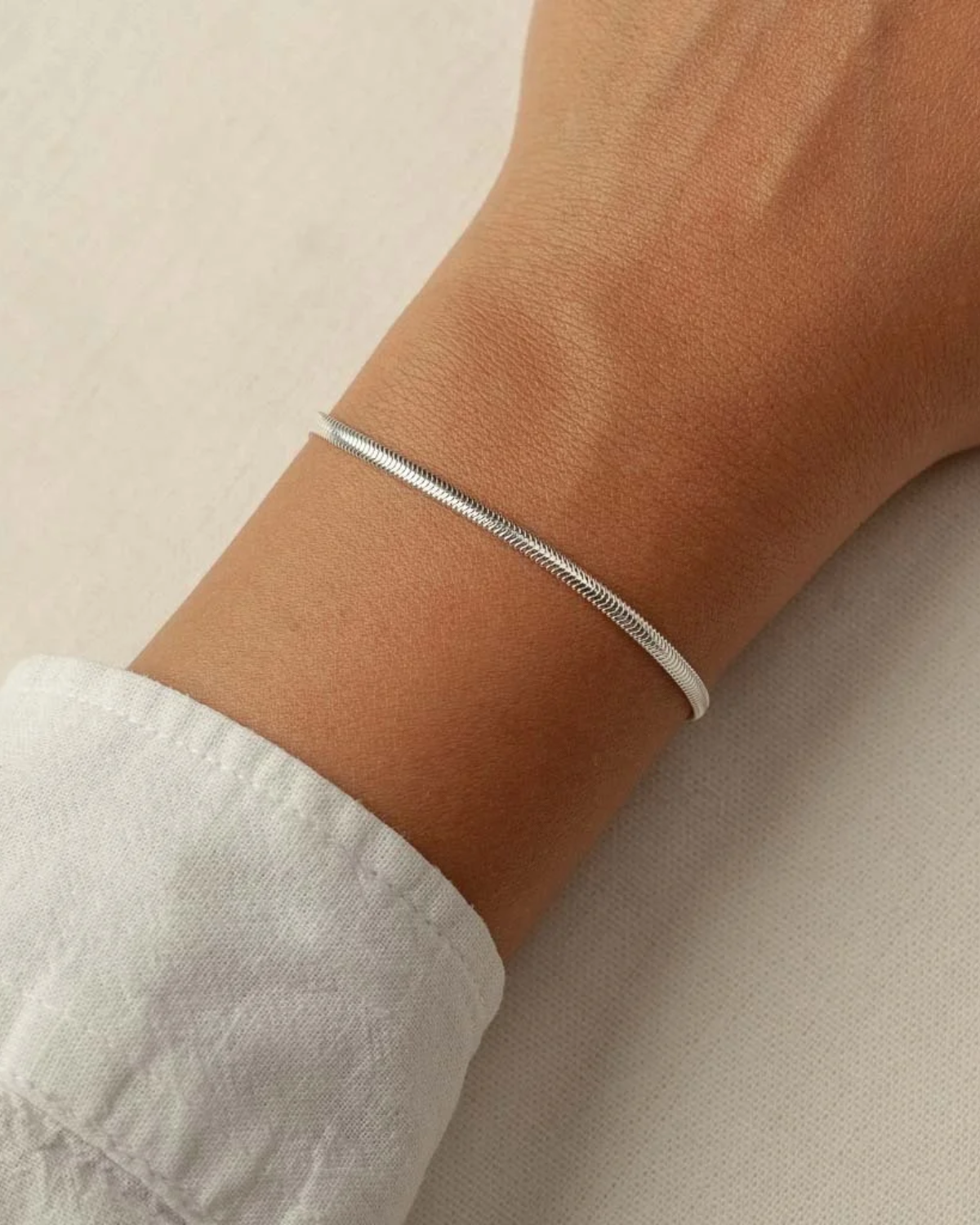 Pulseira Lacraia em Prata 925 - 18 CM