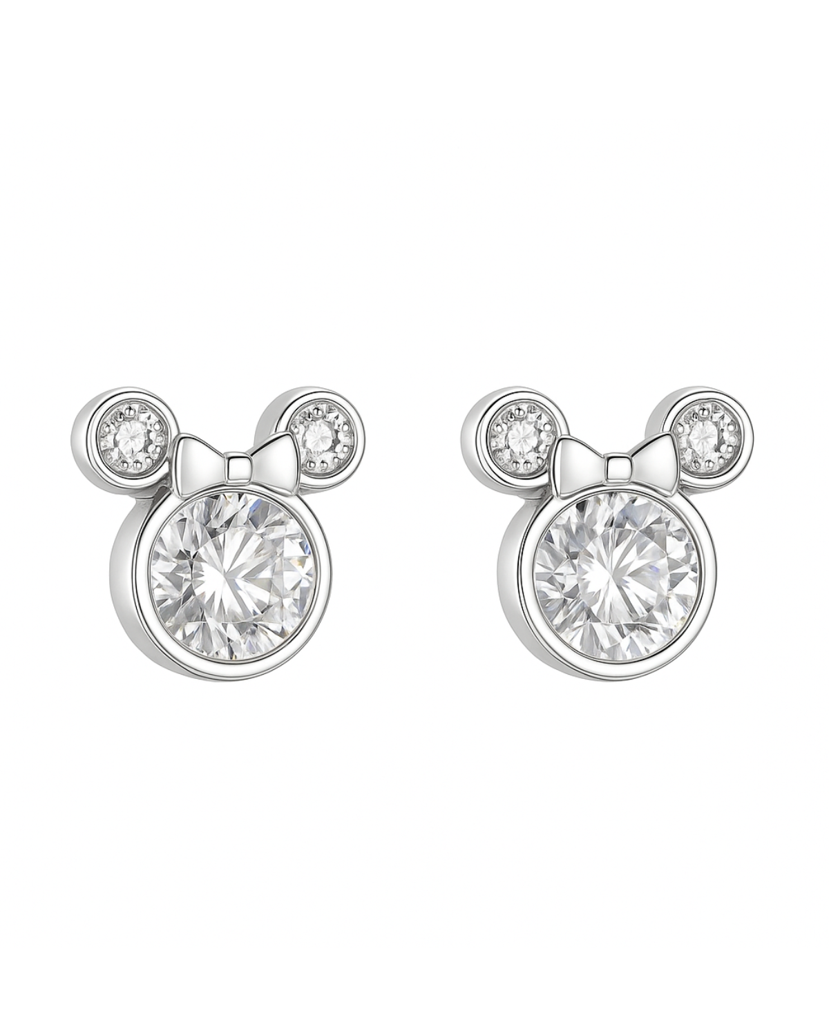 Brinco Minne Cristal Prata 925