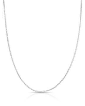 Corrente Grumet 1 mm em Prata 925k