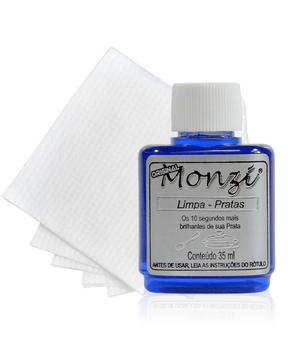 Kit Limpeza Monzi com Flanela Mágica – Cuide do brilho das suas joias!