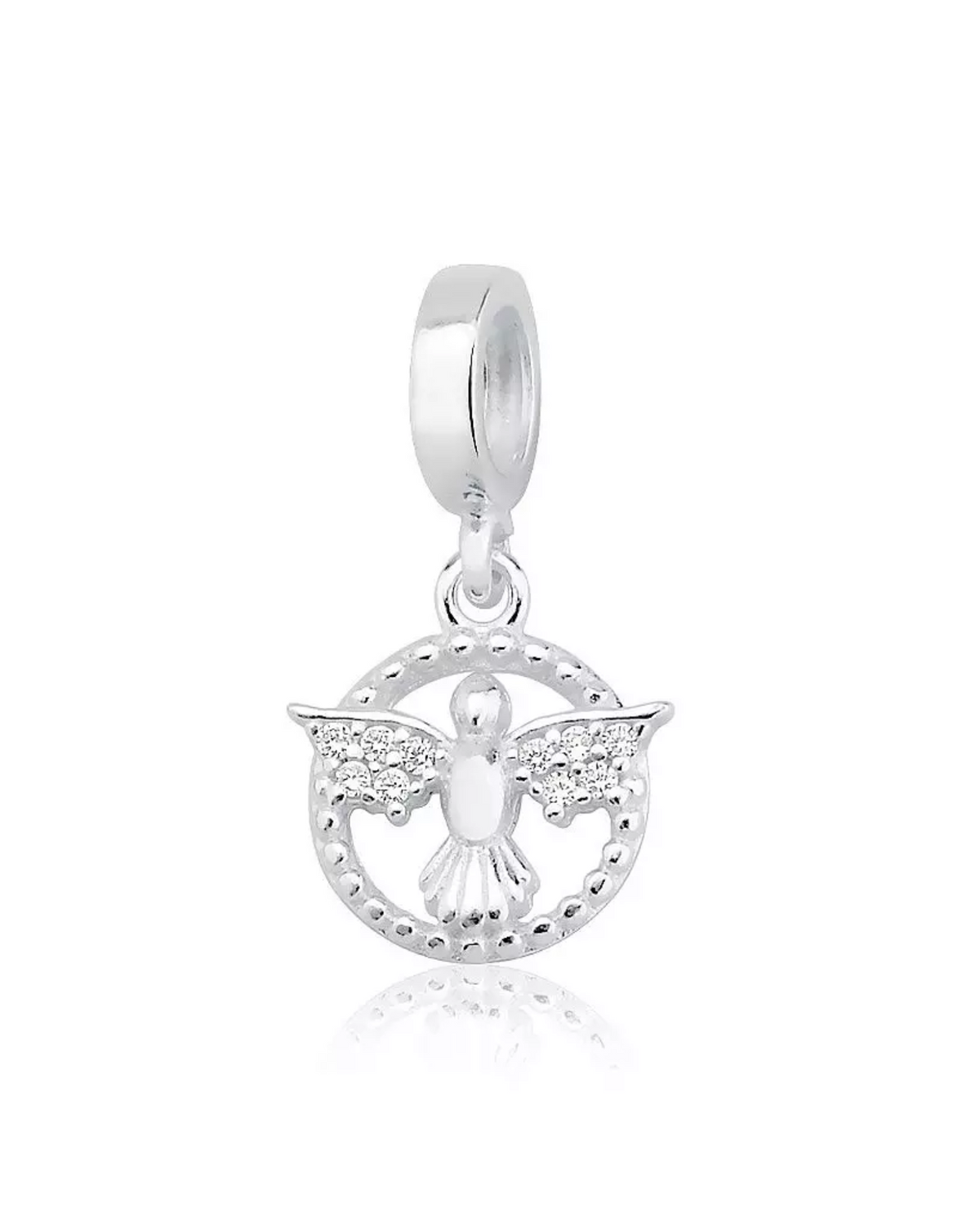 Berloque Divino Espirito Santo Prata 925