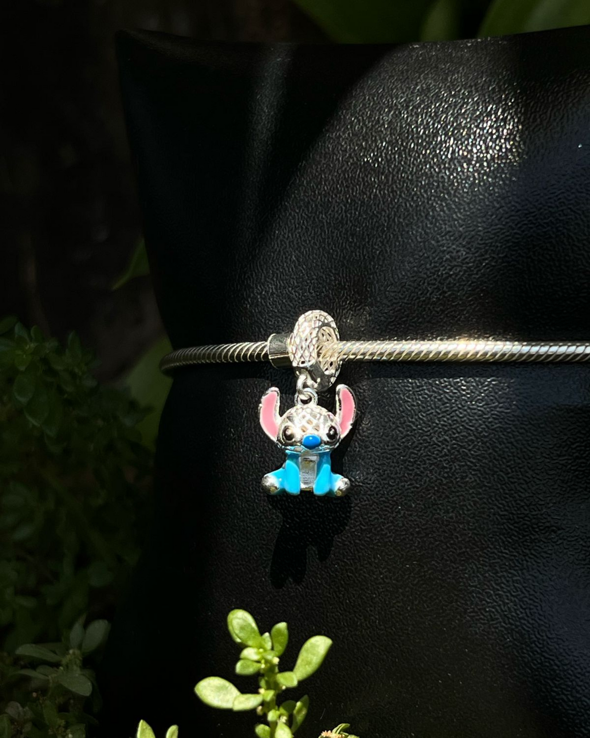 Berloque Stitch em 3d Prata 925