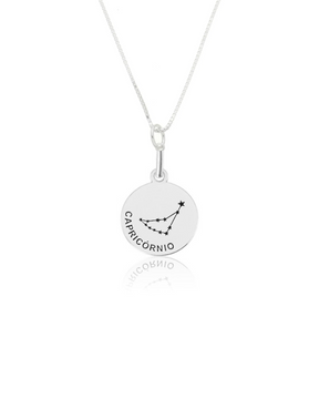 Colar Medalha Signo em Prata 925