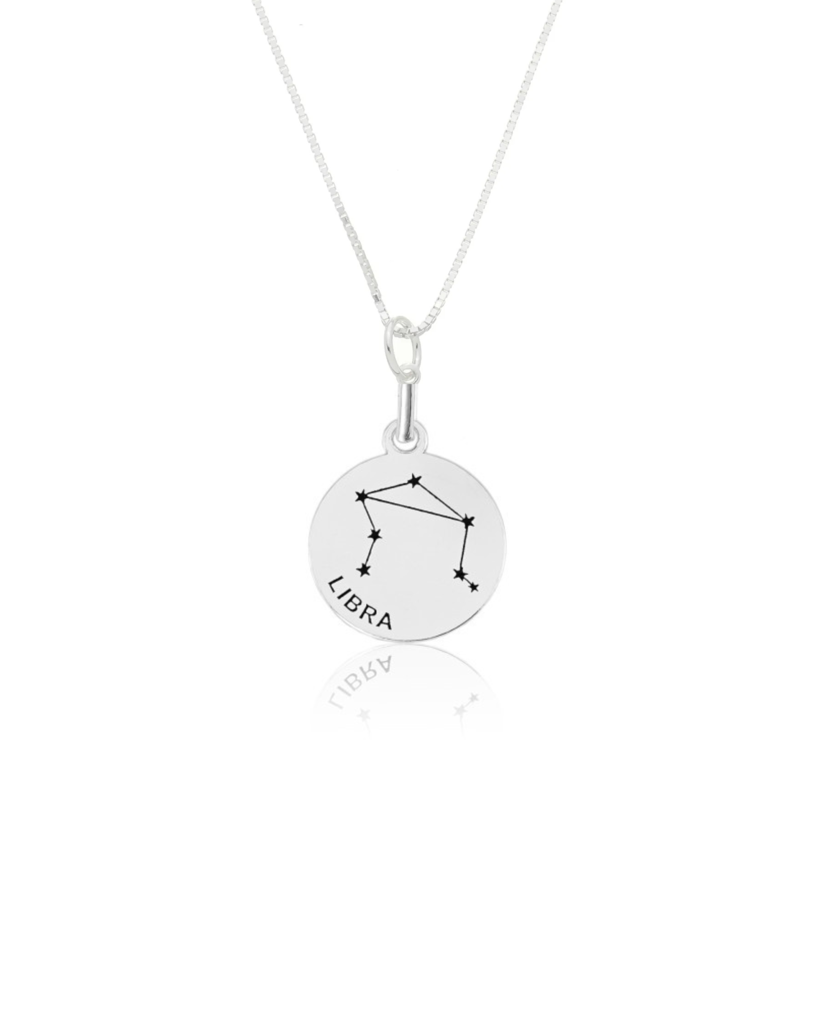 Colar Medalha Signo em Prata 925