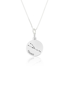 Colar Medalha Signo em Prata 925