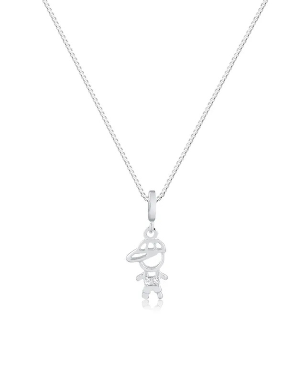 Colar Menino – 45 cm em Prata 925