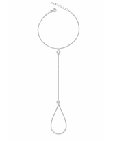 Handchain de Prata Ponto de Luz