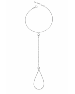 Handchain de Prata Ponto de Luz