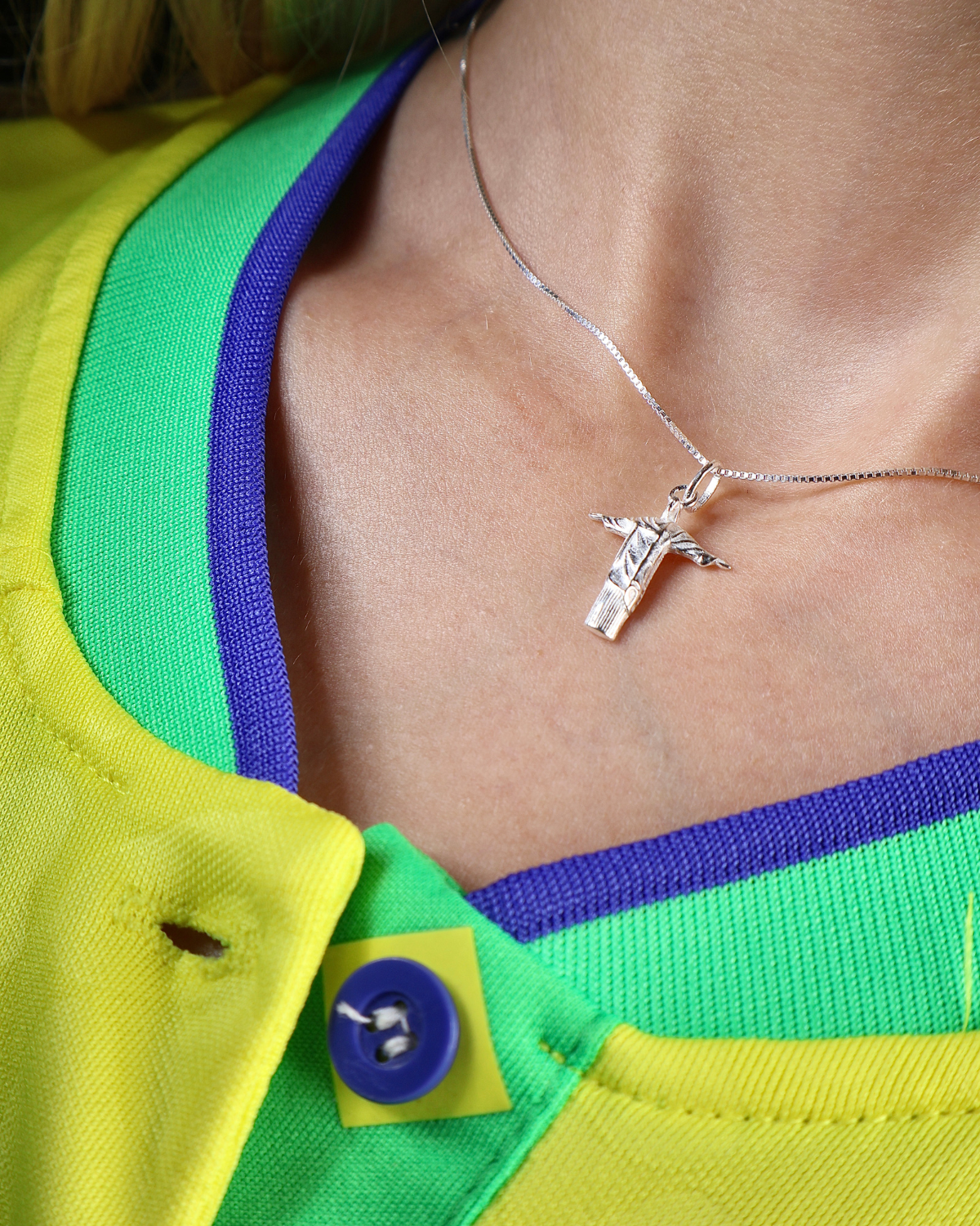 Colar Cristo Redentor Prata 925