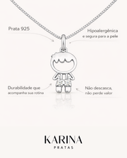 Colar Menino Em Prata 925
