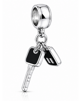 Berloque Chave de Carro Prata 925