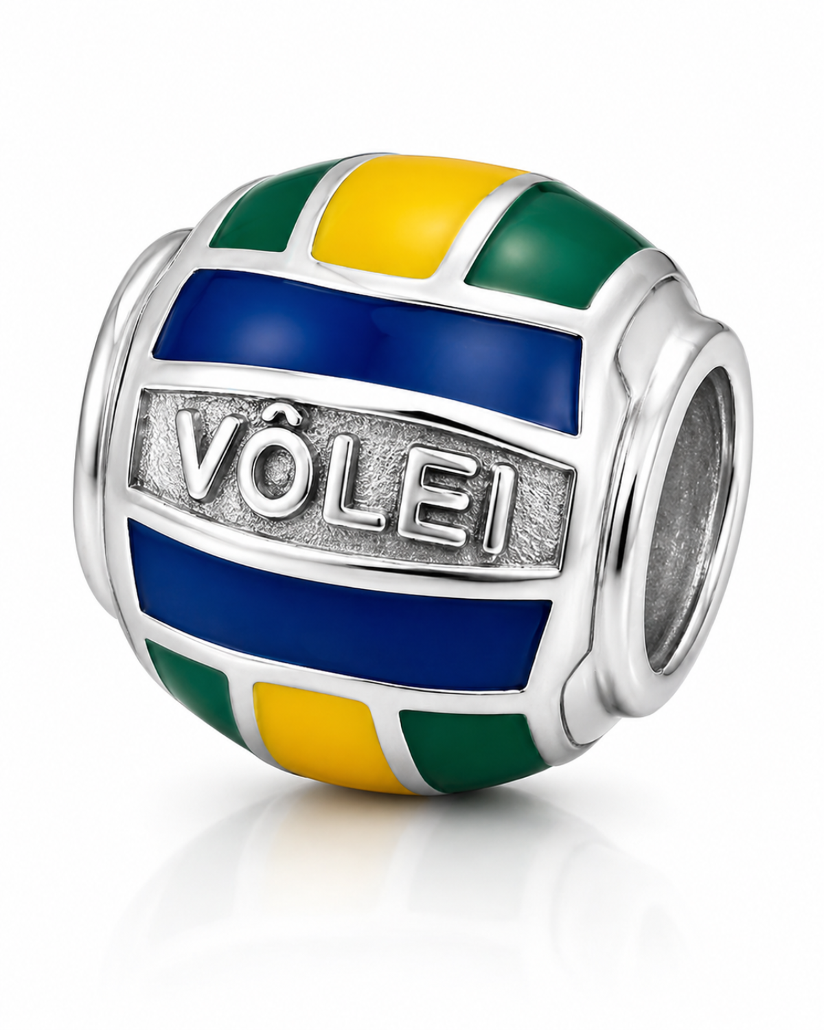 Berloque Bola de Vôlei Prata 925