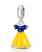 Berloque Vestido de Princesa em Prata 925