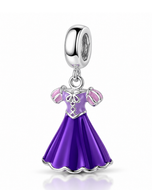 Berloque Vestido de Princesa em Prata 925