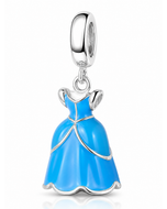 Berloque Vestido de Princesa em prata 925