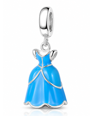 Berloque Vestido de Princesa em prata 925