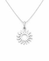 Colar Sol  Prata 925