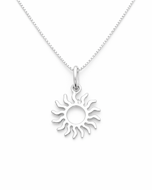 Colar Sol  Prata 925
