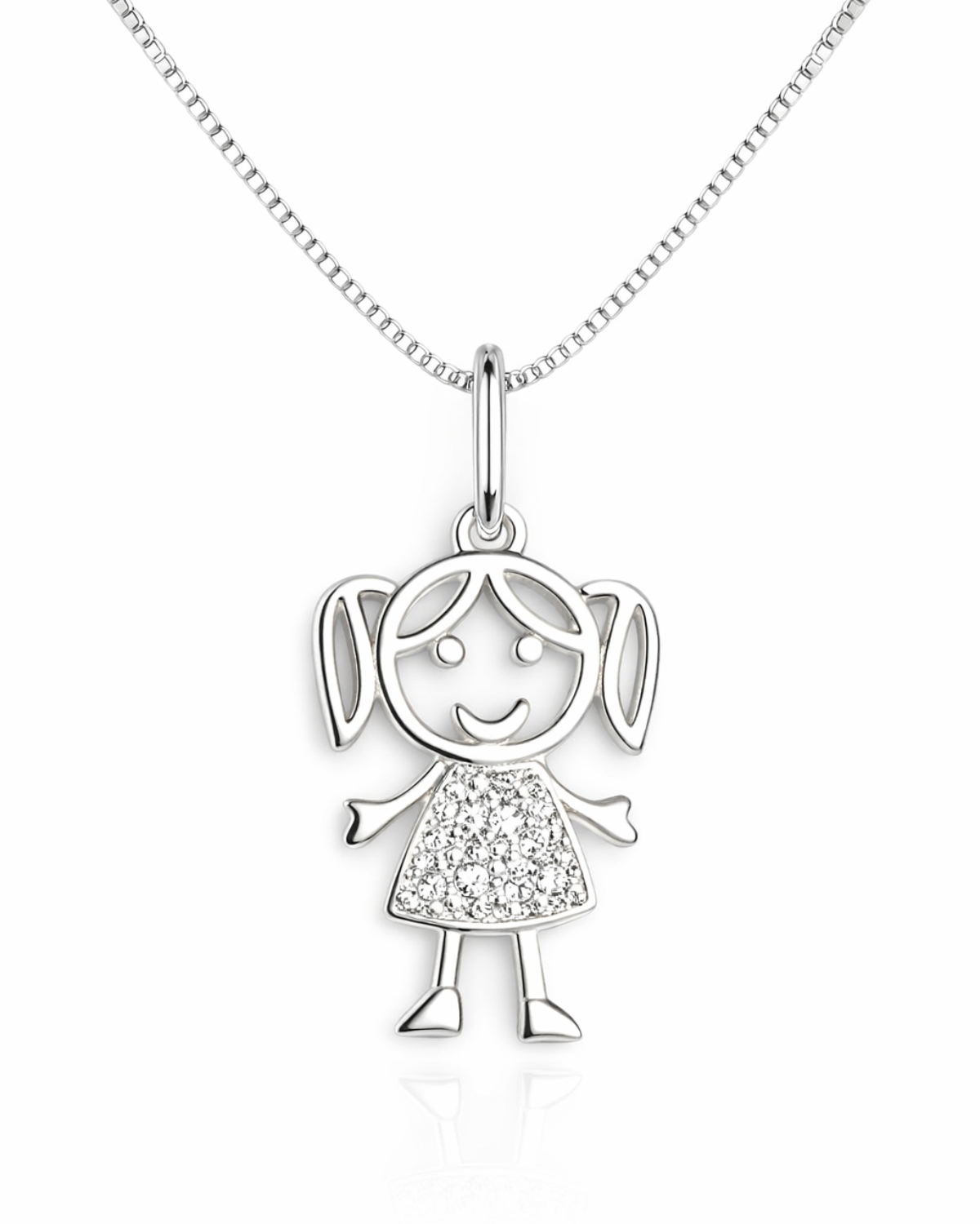 Colar Menina em Prata 925 – 45 cm