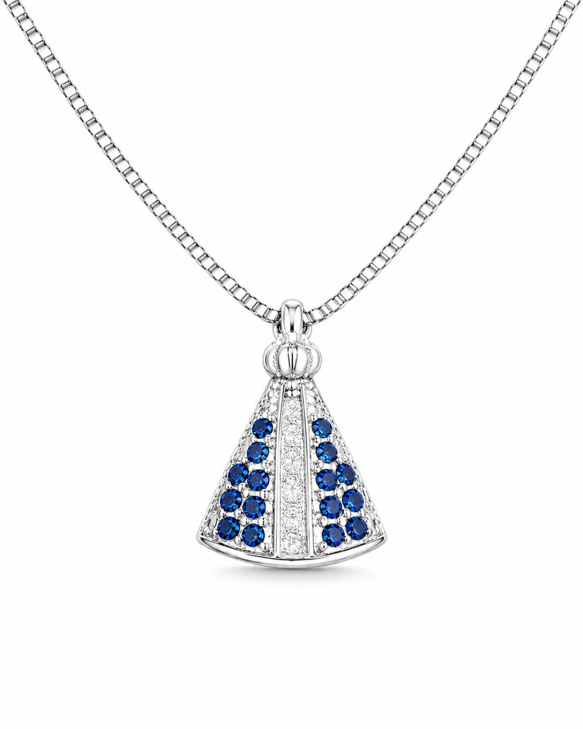 Colar Nossa Senhora Prata 925