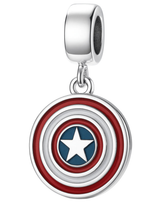 Berloque Escudo Capitão América Prata 925