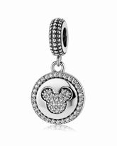 Berloque Minnie Cravejado Em Prata 925
