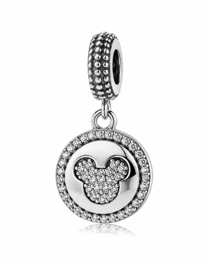 Berloque Minnie Cravejado Em Prata 925
