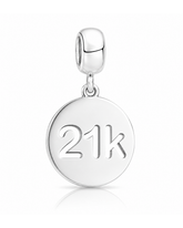 Berloque Corrida 21K em Prata 925