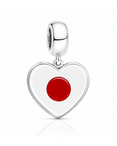 Berloque Bandeira do Japão em Prata 925