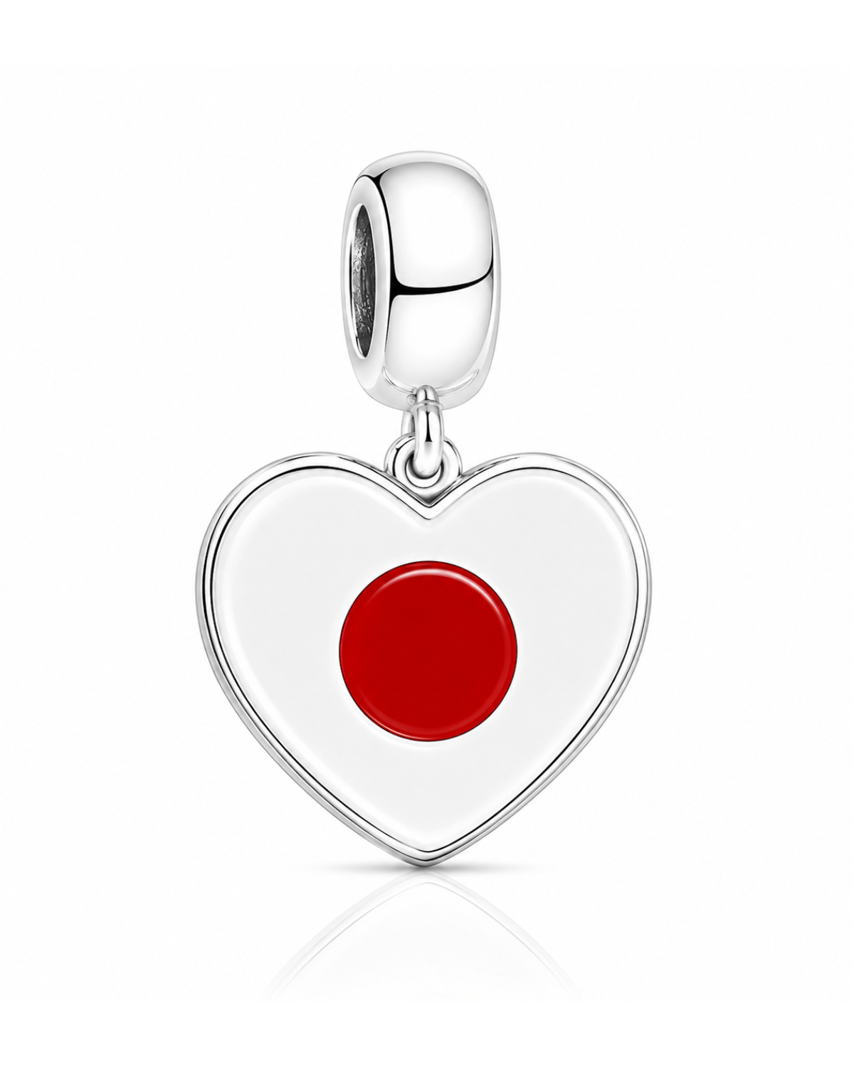 Berloque Bandeira do Japão em Prata 925