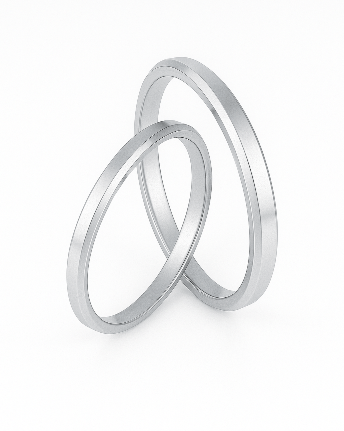 Alianças de Namoro em Prata 950 – 2MM - Karina Pratas