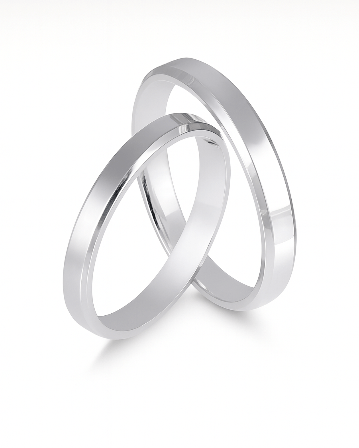 Alianças de Namoro em Prata 950 – 3MM - Karina Pratas