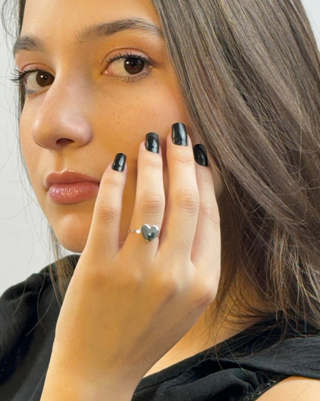 Anel Coração Em Prata 925 - Karina Pratas