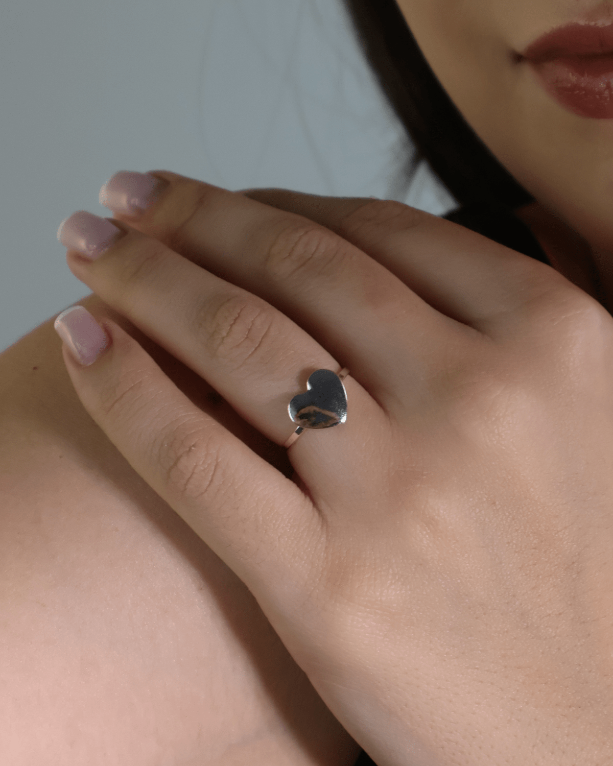 Anel Coração Em Prata 925 - Karina Pratas