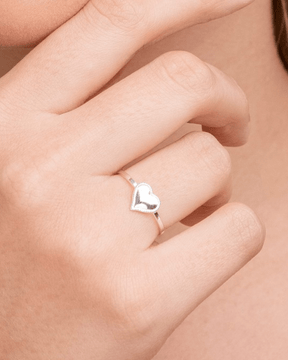 Anel Coração em Prata 925 - Karina Pratas