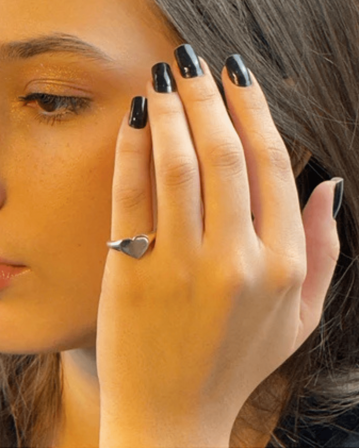 Anel Coração Regulável em Prata 925 - Karina Pratas