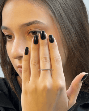 Anel de Prata Traço Liso Prata 925 - Karina Pratas