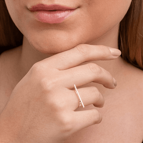 Anel de Prata Traço Liso Prata 925 - Karina Pratas