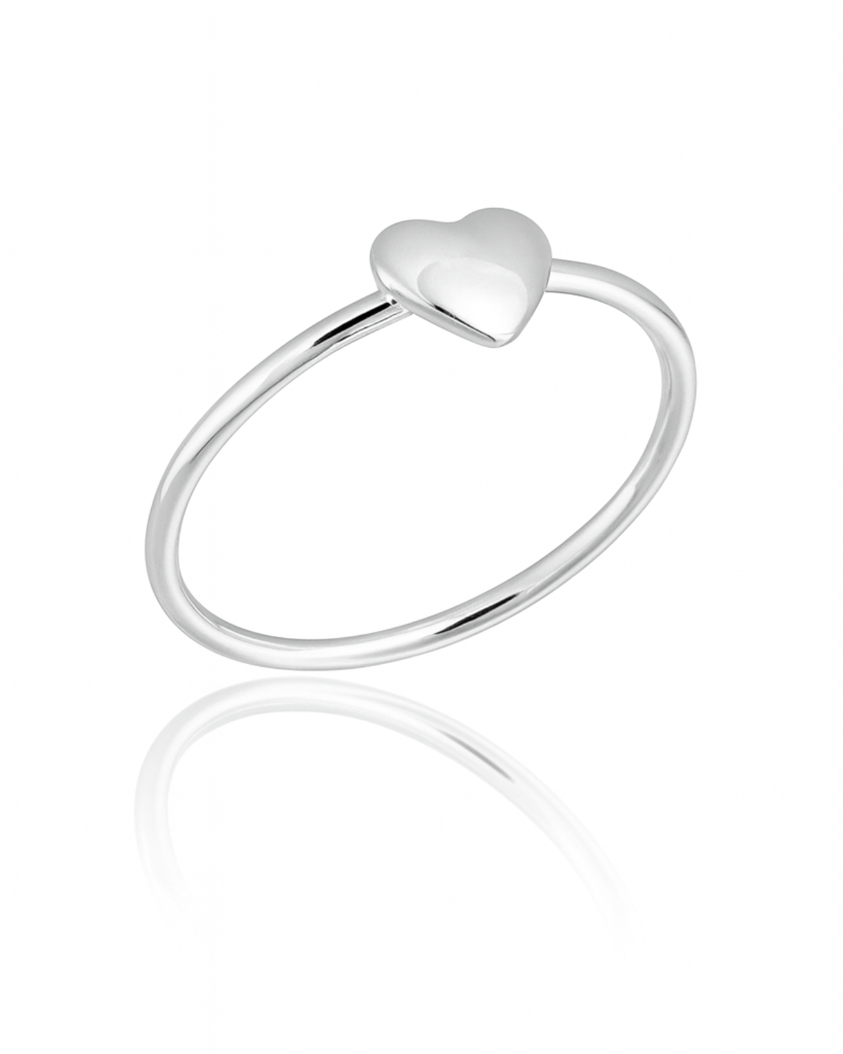 Anel Falange Coração Prata 925 - Karina Pratas