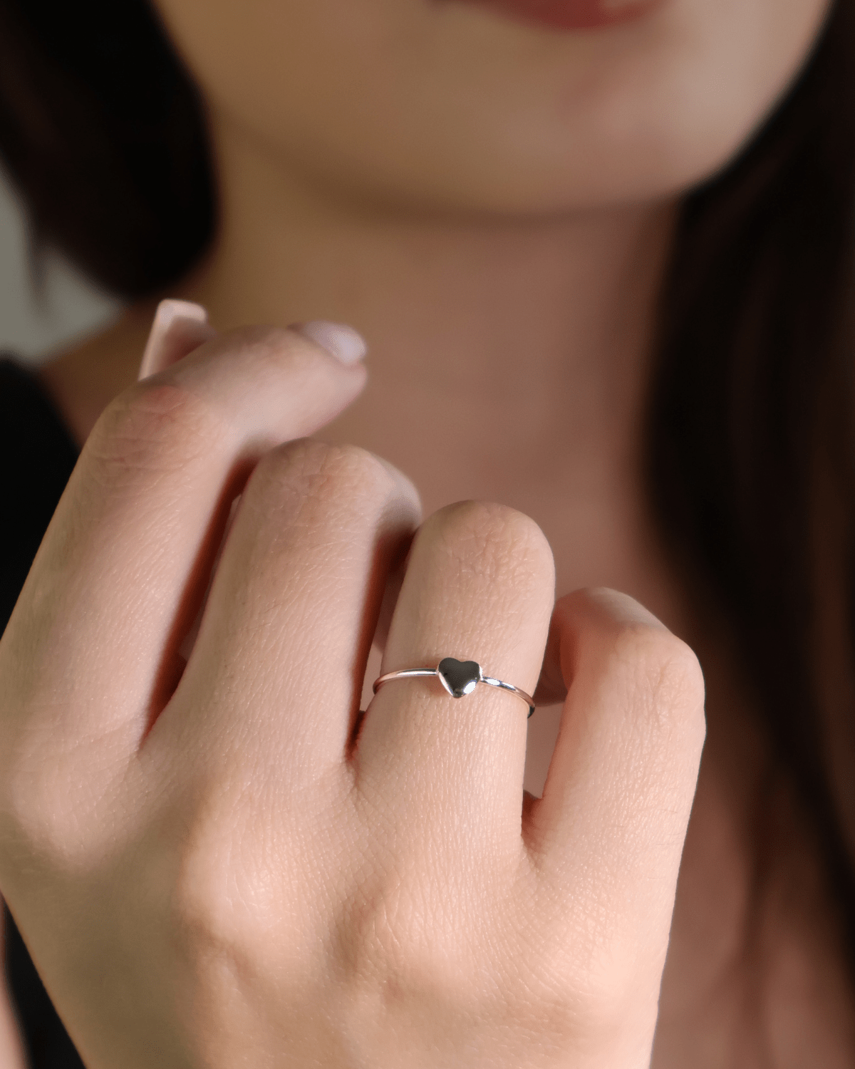 Anel Falange Coração Prata 925 - Karina Pratas