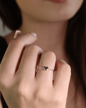 Anel Falange Coração Prata 925 - Karina Pratas