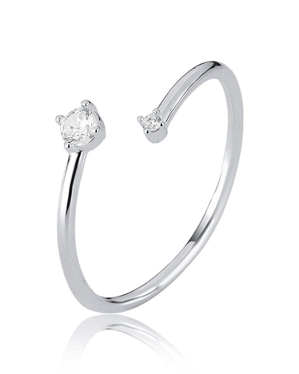 Anel Falange Ponto de Luz Em Prata 925 - Karina Pratas