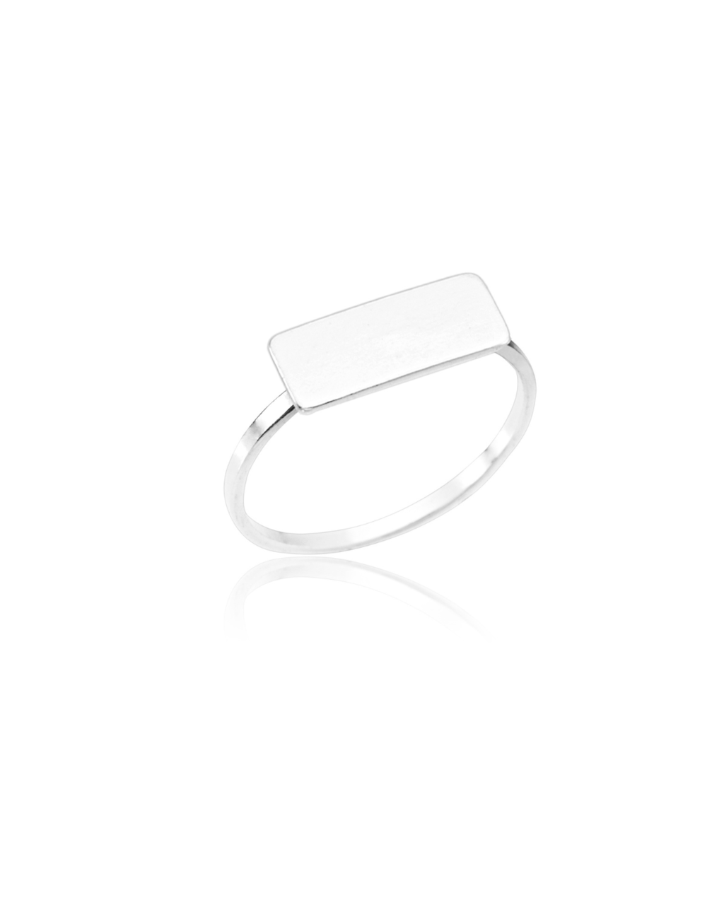 Anel Placa Prata 925 - Karina Pratas