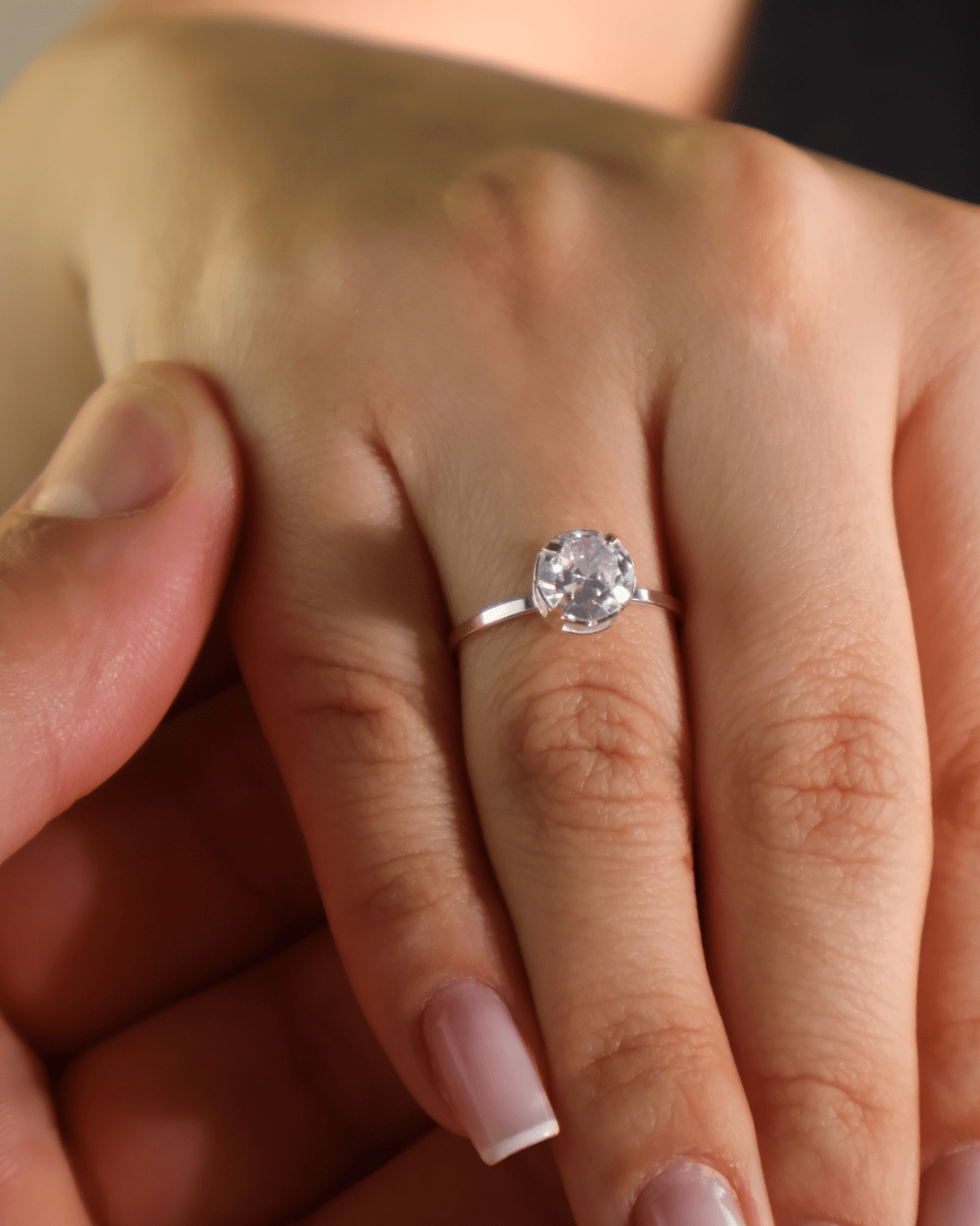 Anel Ponto de Luz Prata 925 - Karina Pratas