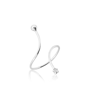 Anel Regulável com Ponto de Luz em Prata 925 - Karina Pratas