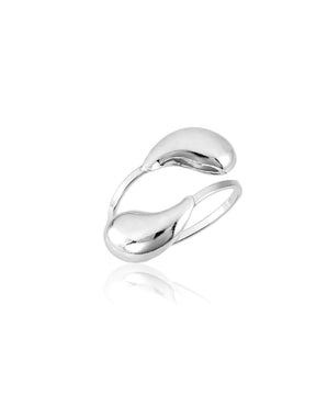 Anel Regulável Gota em Prata 925 - Karina Pratas