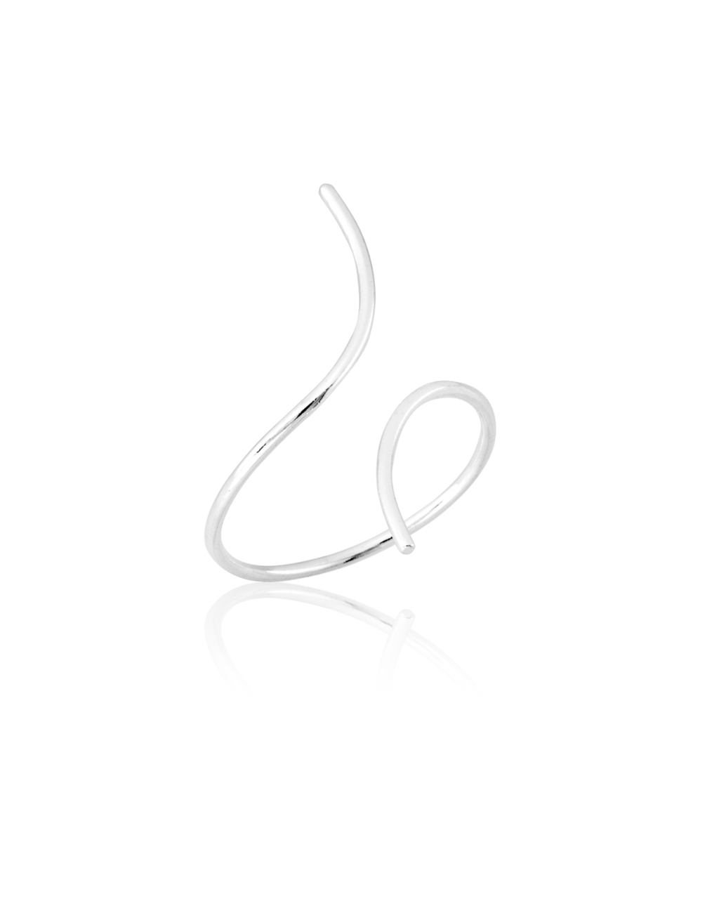 Anel Regulável Liso em Prata 925 - Karina Pratas