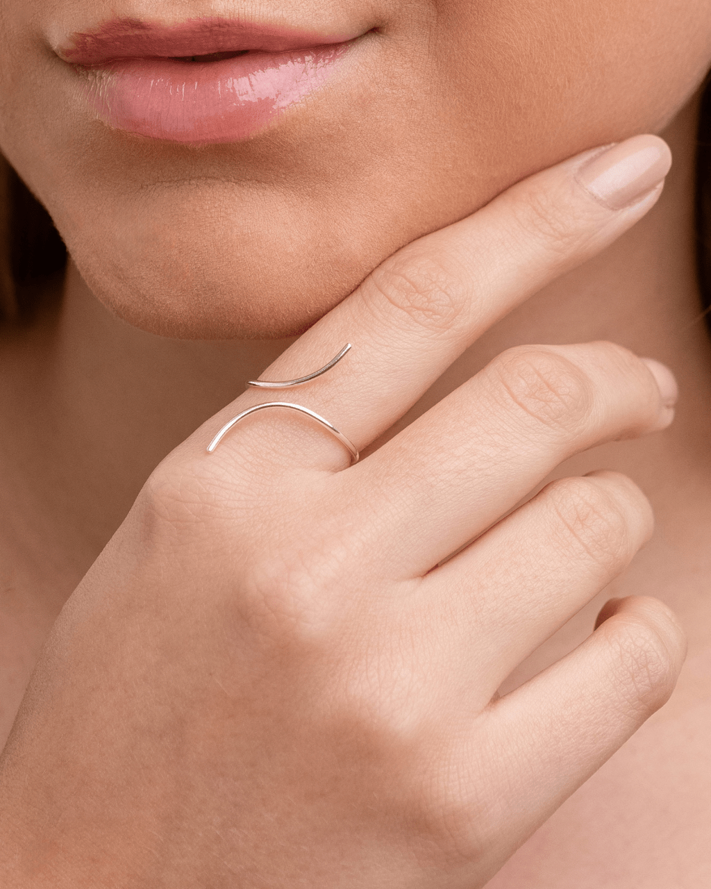 Anel Regulável Liso em Prata 925 - Karina Pratas