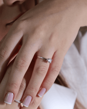 Anel Solitário em Prata 925 - Karina Pratas