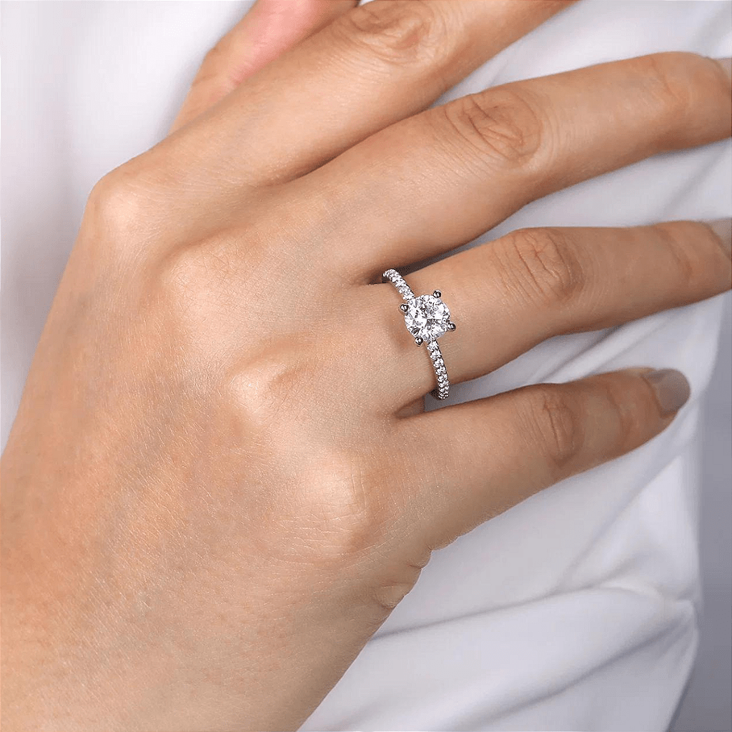 Anel Solitário Prata 925 - Karina Pratas